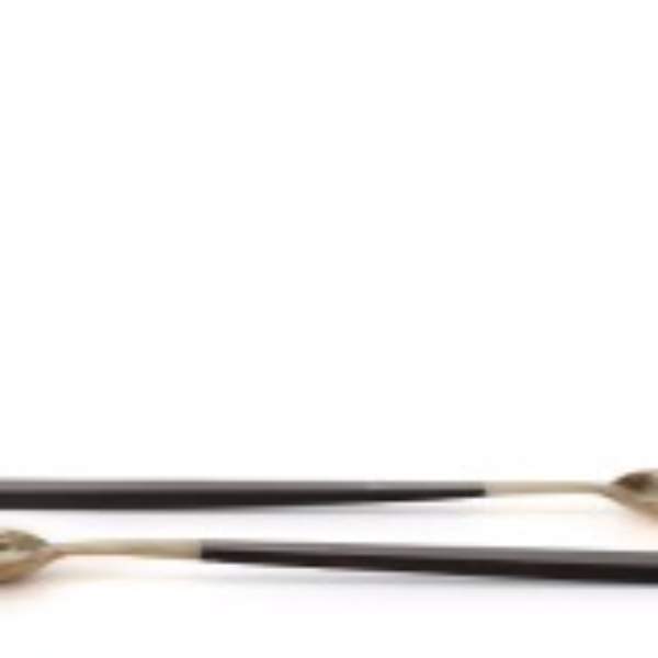 COW HORN WHITE WITH BUFFALO BLACK HORN - MACHS03