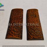 DYED STABILIZED PEACH SIDE AMBER JIGGED BONE SCALE - MAJBS10